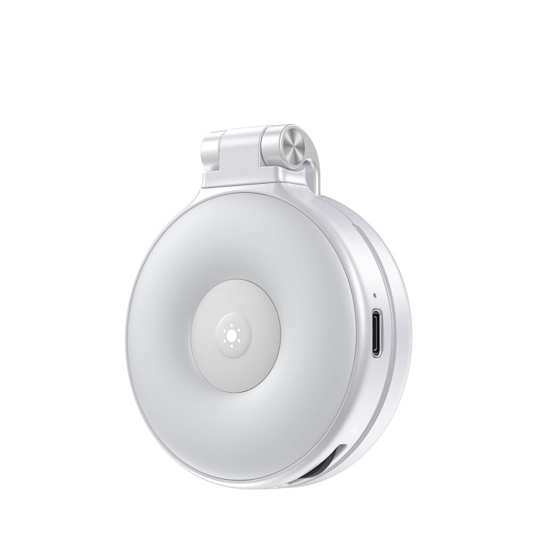 Telesin magnetische selfie ringlamp RGB met MagSafe en make-up spiegel - wit