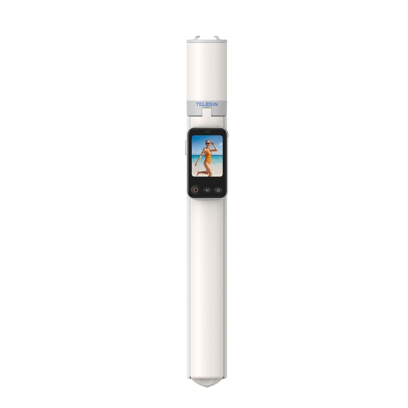 Telesin 1,7m selfiestick met selfie screen afstandsbediening en Bluetooth remote