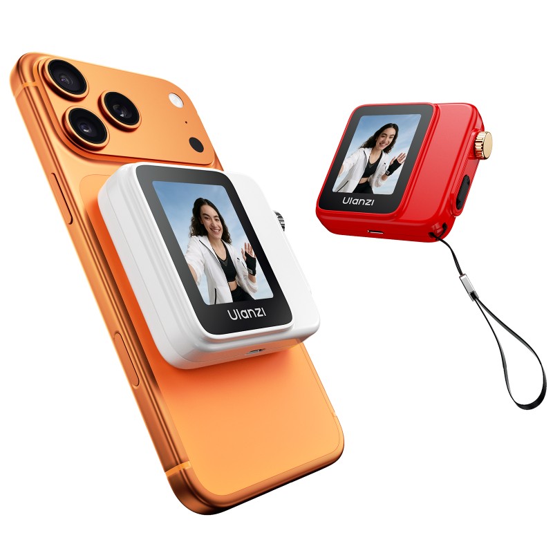 Ulanzi VM02 selfie vlog monitor magnetisch draadloos met MagSafe - rood