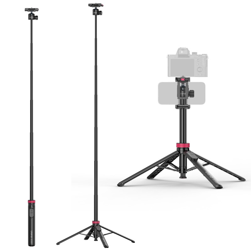 Ulanzi MT-44 B 2-in-1 selfiestick statief 150cm met afstandsbediening wit