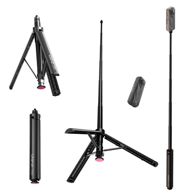 Ulanzi TT92 auto-open selfiestick statief met 1/4 universele schroefbevestiging