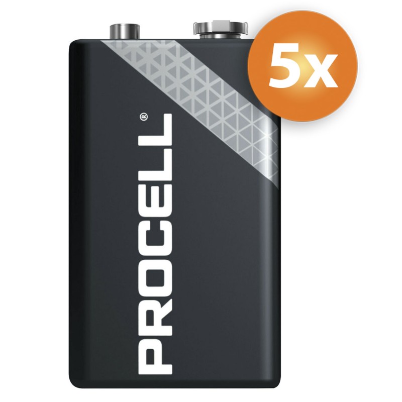 Duracell Procell 9V Alkaline batterijen - 5-pack