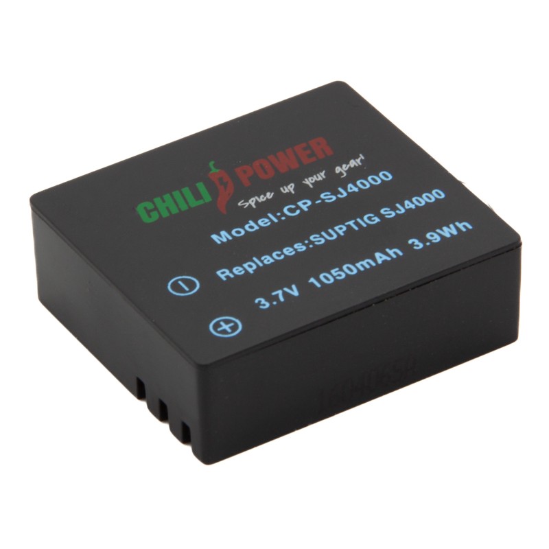 ChiliPower accu voor Qumox en SJCAM SJ4000 actiecamera 1050mAh 3.7V