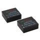ChiliPower batterie de remplacement pour caméra d'action Qumox et SJCAM SJ4000 1050mAh 3.7V - pack de 2