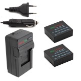 ChiliPower 2x batteries SJ4000 pour Qumox et SJCAM - avec chargeur et chargeur voiture