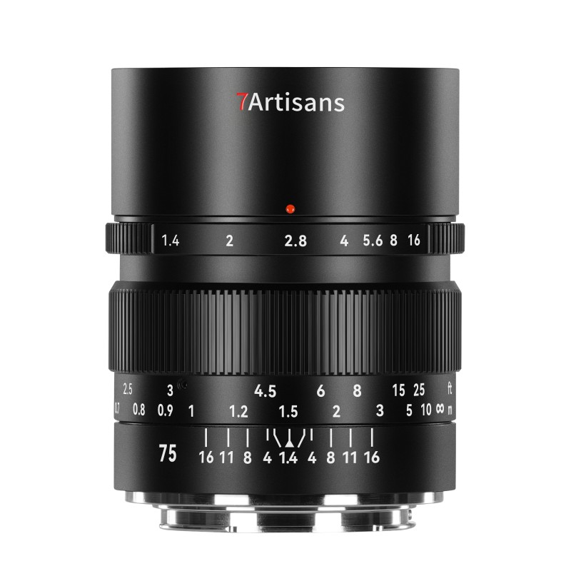 7Artisans 75mm F1.4 - Full-frame - Sony E-Mount - Zwart