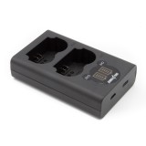 Dubbel-lader voor 2 camera accu's Fujifilm NP-W126 en NP-W126S