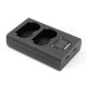 Dubbel-lader voor 2 camera accu's Fujifilm NP-W126 en NP-W126S