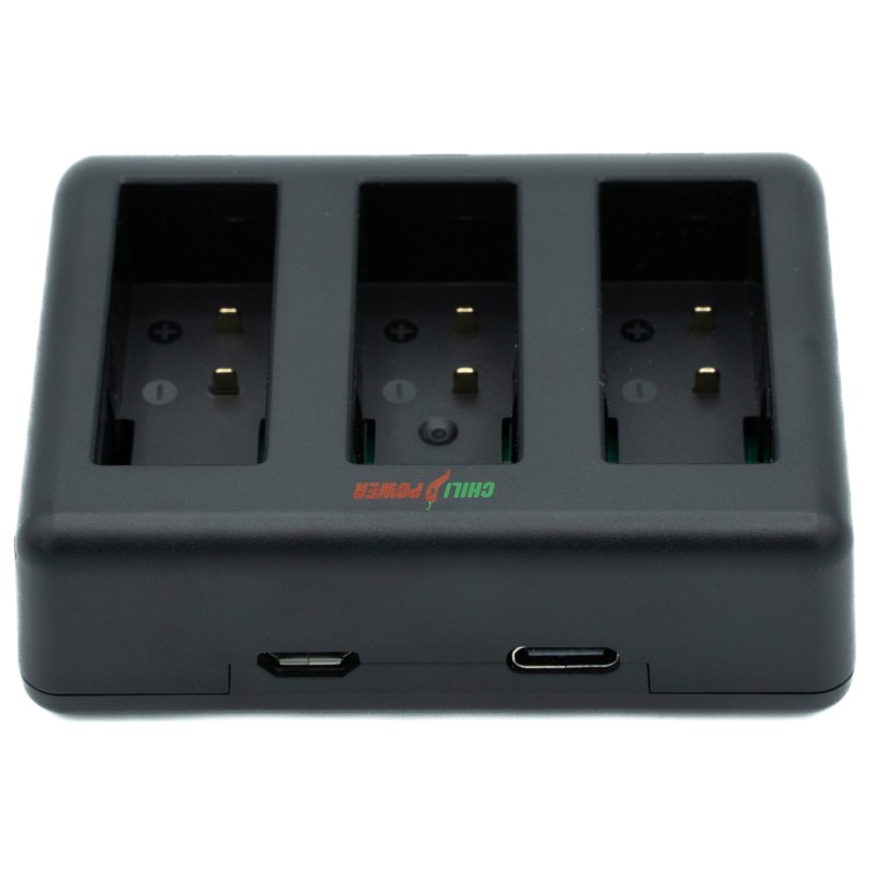 ChiliPower GoPro Hero 13 Triple Lader - Laadt 3 accu's, ook tegelijkertijd