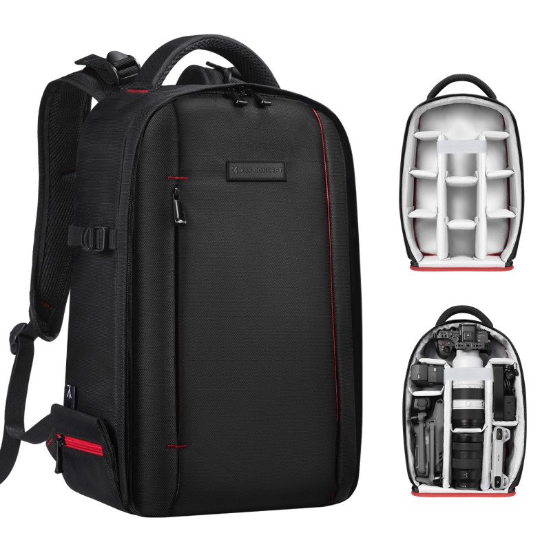 K&F Concept Camera Rugzak 18 liter met laptopvak & regenhoes