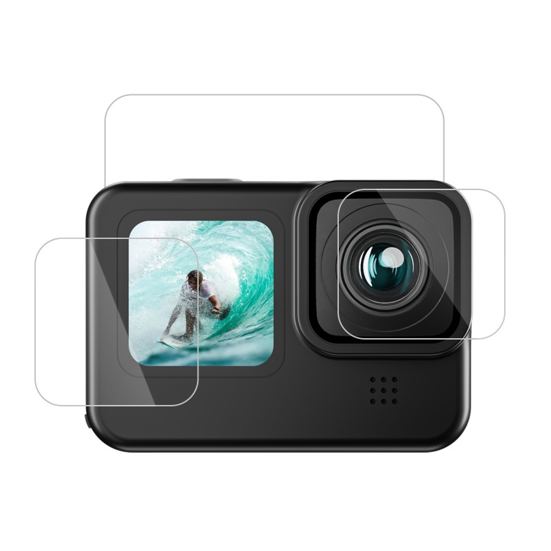 Telesin screenprotector folie voor GoPro 9/10/11/12 - 2 complete sets met lens- en schermbescherming