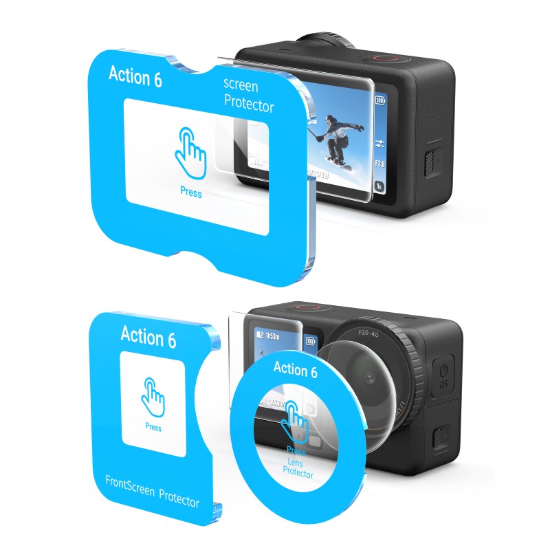 Telesin Anti-Reflectie Screenprotector DJI Osmo Action 6