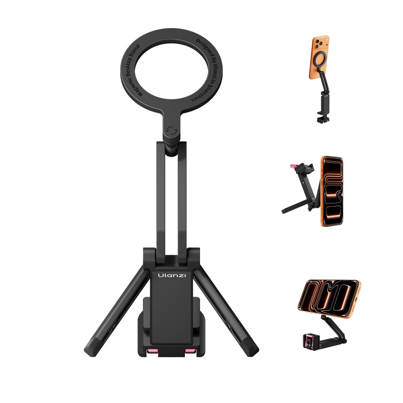 Ulanzi MA90 magnetische telefoonstandaard met tafelklem