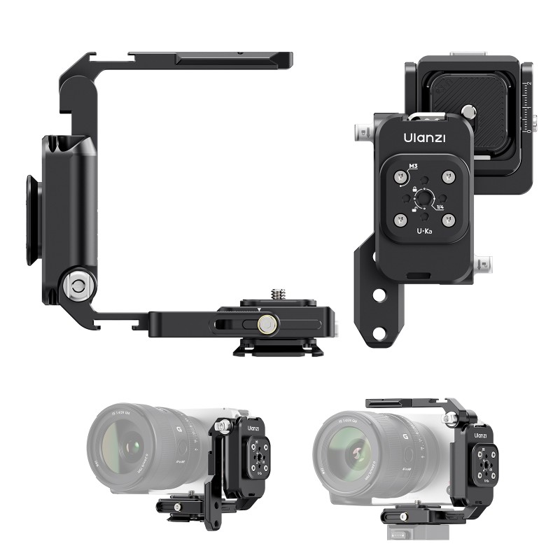 Ulanzi XJ01 2-in-1 Opvouwbare Camera Cage & Grip universeel