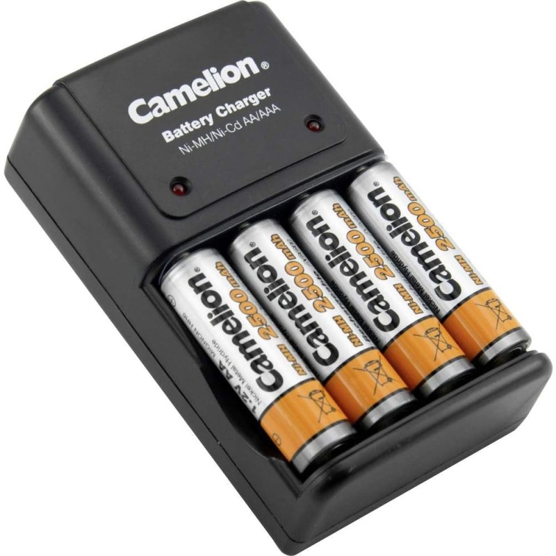 Camelion BC-1010B snellader voor 4x AA/AAA Ni-MH batterijen met 2 oplaadkanalen
