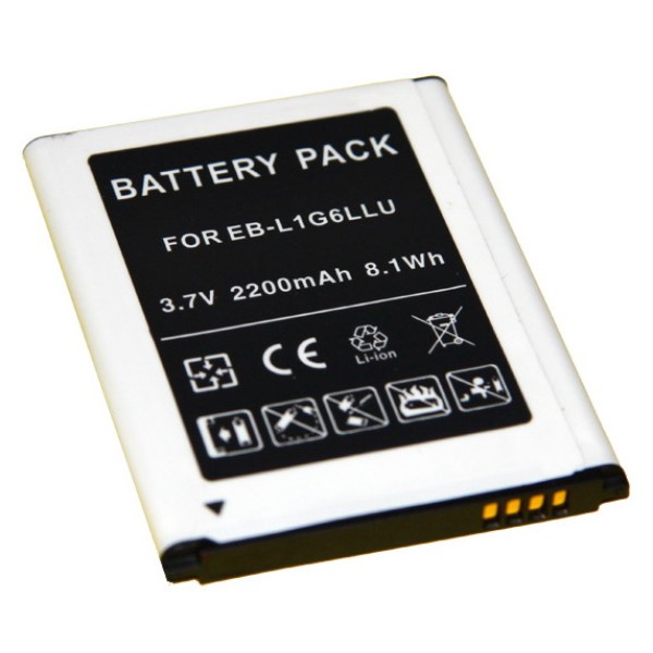 Batterie de remplacement compatible avec Samsung Galaxy S3 LTE - Li-ion 2200mAh de haute qualité