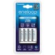 Chargeur Panasonic + 4 x piles AA Panasonic Eneloop 