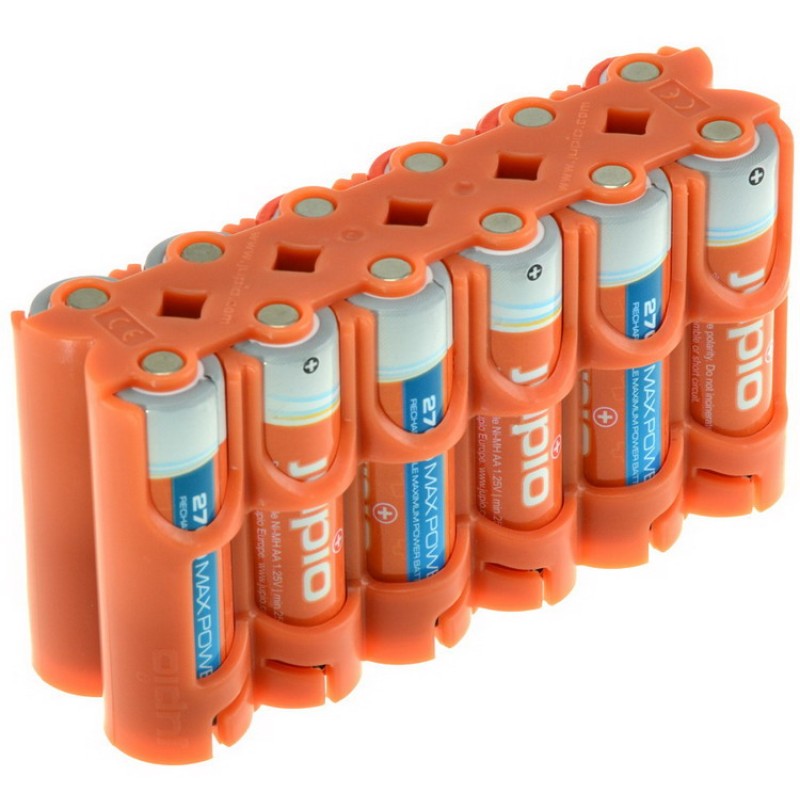 Jupio Power Clip - houder voor 12 AA batterijen