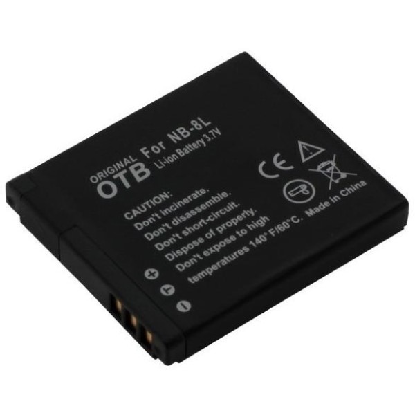 Batterie d'appareil photo compatible avec Canon Powershot A3100 IS - Li-ion 740mAh