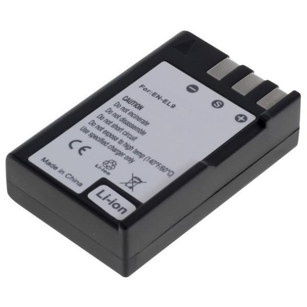 Batterie d'appareil photo compatible avec Nikon D3000 - Li-ion 1000mAh