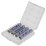 4 piles AAA Panasonic Eneloop rechargeables 800mAh avec boîtier