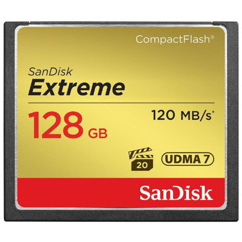 Sandisk CF geheugenkaart - 128GB - Extreme