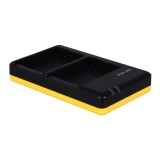 Chargeur double pour batteries d'appareil photo compatibles avec Nikon EN-EL14