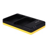 Chargeur double pour 2 batteries d'appareil photo compatibles avec Canon LP-E8