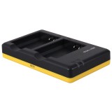 Chargeur double pour 2 batteries d'appareil photo compatibles avec Canon LP-E10