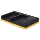 Chargeur double pour 2 batteries d'appareil photo compatibles avec Canon NB-2LH