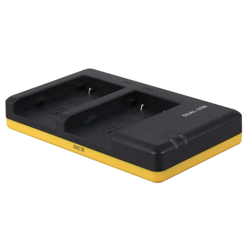 Duo oplader voor 2 camera accu's Canon NB-2LH