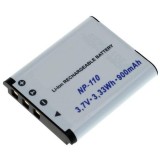 Batterie d'appareil photo NP-110 compatible avec Casio, lithium-ion 900mAh