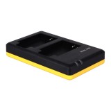 Dubbelladdare för 2 batterier Nikon EN-EL12