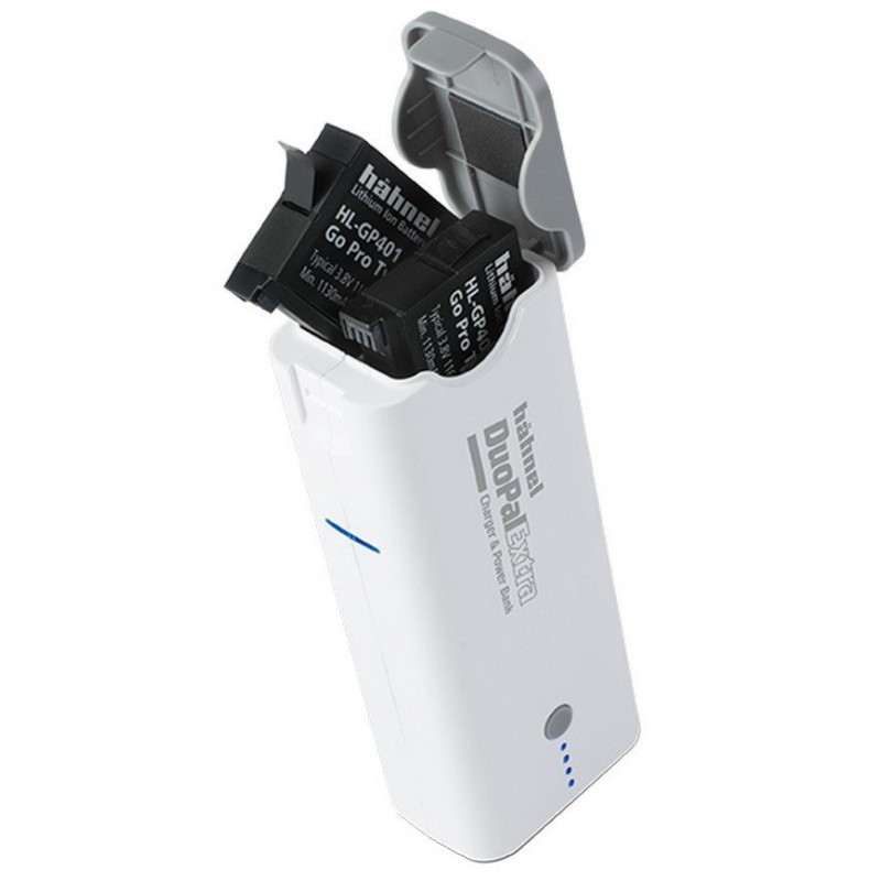 HÃ¤hnel Duopal Extra - dubbellader Ã©n 5200mAh powerbank - voor GoPro Hero4
