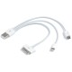 Jupio câble USB 3 en 1 - Apple 30 broches, Apple Lightning et microUSB - Image 1