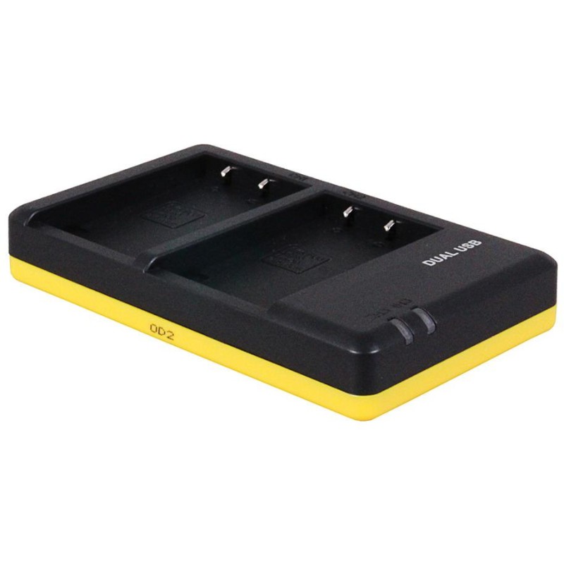 Dubbelladdare för 2 batterier Olympus BLS-5 / BLS-50