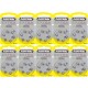 Rayovac piles auditives type 10 jaune - pack économique de 60 piles (10x6) - Image 1