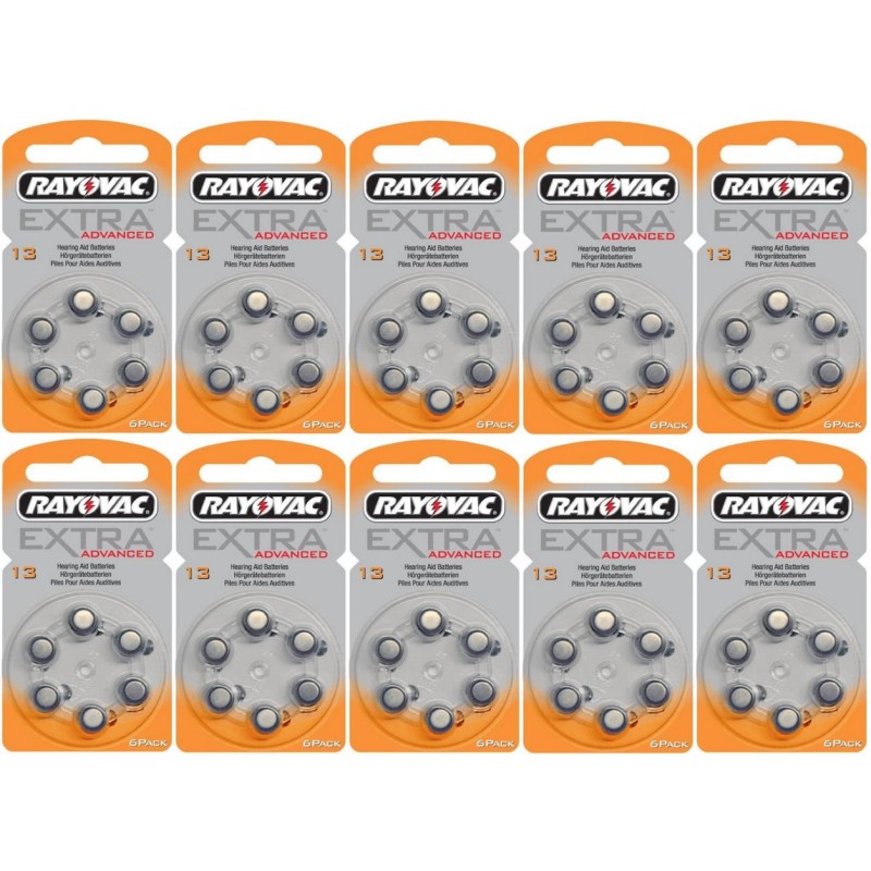 Rayovac gehoorapparaat batterijen - Type 13 - 10 x 6 stuks