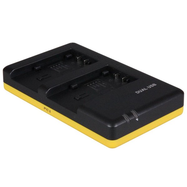 Chargeur double pour batteries Panasonic VW-VBT190 et VW-VBT380 - compact et polyvalent