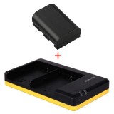 Batterie d'appareil photo LP-E6 compatible avec Canon + chargeur double pour 2 batteries