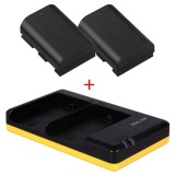 2 batteries LP-E6 compatibles avec Canon + chargeur double pour appareils photo