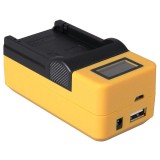 Chargeur compact pour batterie Canon NB-1L et NB-1LH - avec écran LCD et connexion USB