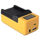 Chargeur compact pour batterie Canon NB-4L et NB-5L - avec écran LCD et connexion USB