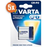 Pack de 5 piles lithium Varta Photo CR-P2 6V 1600mAh