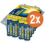 Lot de 48 piles alcalines AA Varta High Energy 1,5V pour appareils haute consommation