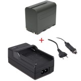 Batterie NP-F970 6600mAh avec chargeur pour lampes LED et caméras Sony