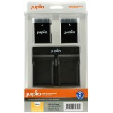 Jupio kit : 2 batteries EN-EL14 1100mAh + chargeur USB double pour appareils photo Nikon