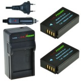 2 batteries EN-EL20 pour Nikon avec chargeur et chargeur auto - ChiliPower original