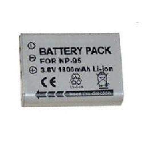 Batterie d'appareil photo NP-95 compatible avec Fujifilm - Lithium-ion 1600mAh