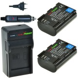2 batteries LP-E6 pour Canon avec chargeur et chargeur auto - Originales ChiliPower